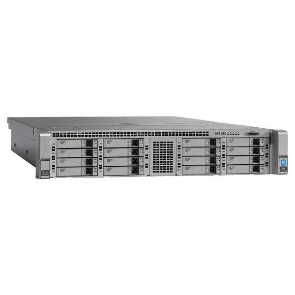 Servidor rack Cisco UCS C240 M4 en vista frontal